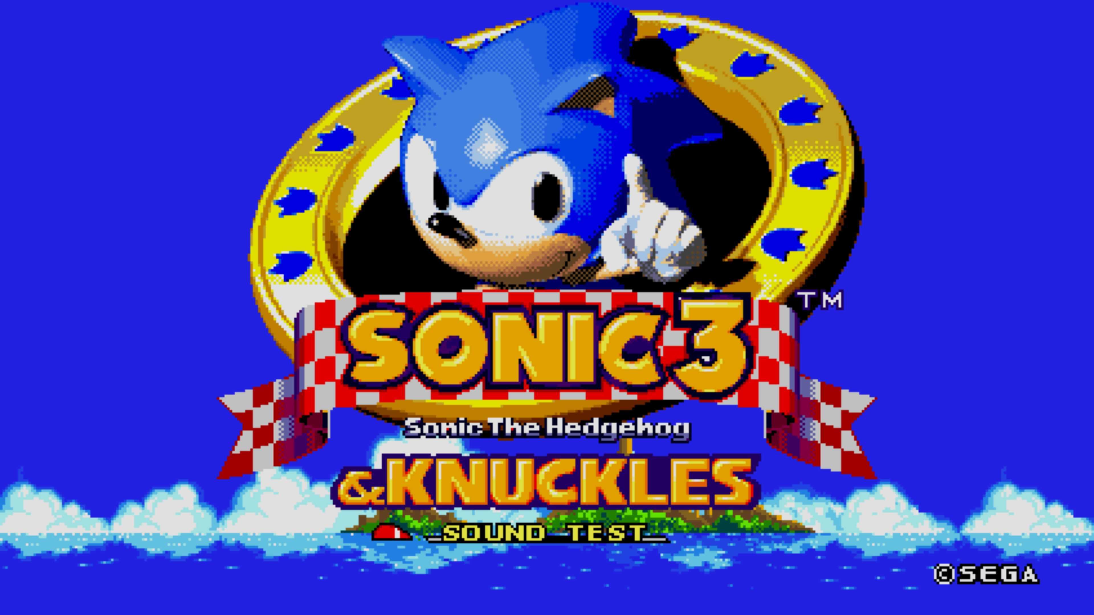 Sonic 3 & Knuckles sound test